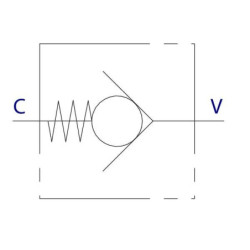 "Zawór zwrotny VU, G1.1/4"" - 1 bar"