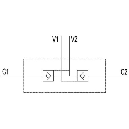 "Zawór zwrotny sterowany bliźniaczy VBPDE, G1/2"""