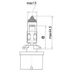 Żarówka 12V 27W PG13