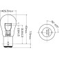 Żarówka 12V 21/5W, BAY15d