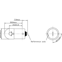 Żarówka 12V 5W BA15s