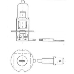 Żarówka 48V 45W PK22s H3