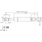 Sprężyna gazowa L256 mm 240N Stabilus