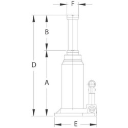 Hydrauliczny podnośnik słupkowy Compac, 10 t