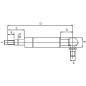 Sprężyna gazowa L436 mm 200N Stabilus