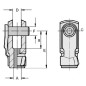 Głowica widełkowa M10x1,25