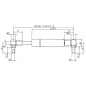 Sprężyna gazowa L243 mm 150N Stabilus