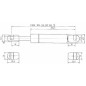 Sprężyna gazowa L286 mm 300N Stabilus