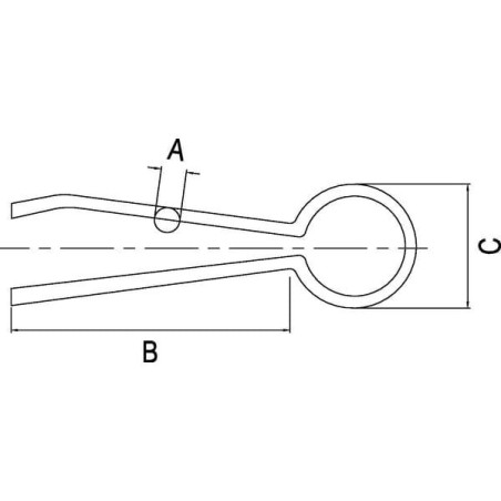 Zawleczka sprężysta, 3x1.5mm