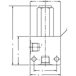 Zawór ograniczający ciśnienie CP210-1A06AC3/8 BSP