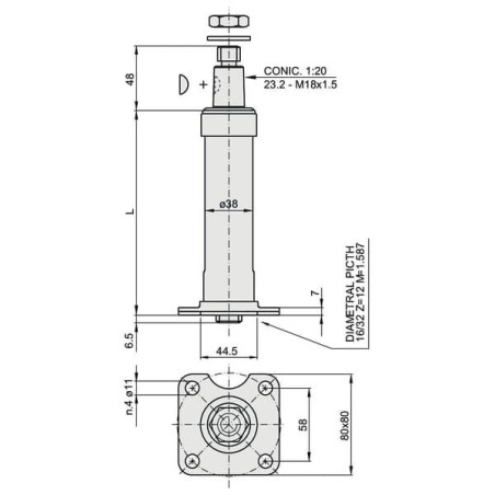 Kolumna kierownicza CSF0110400C