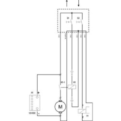 Sterownik elektryczny DC kpl. 4 m