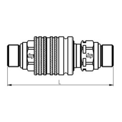 "Szybkozłącze wtyczka CNV 3/8"" gwint zewnętrzny M20x1.5"