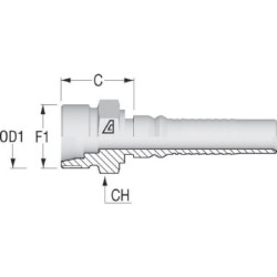 Końcówka 4SH-DN25-30S-M42x2.0