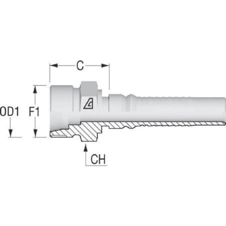 Końcówka 4SH-DN25-30S-M42x2.0
