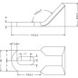 Nóż bijaka wygięty 40x103x8 mm pasuje do Ferri