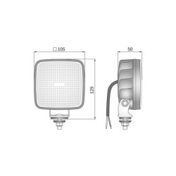 Lampa robocza LED 1600 lm R23 z przełącznikiem