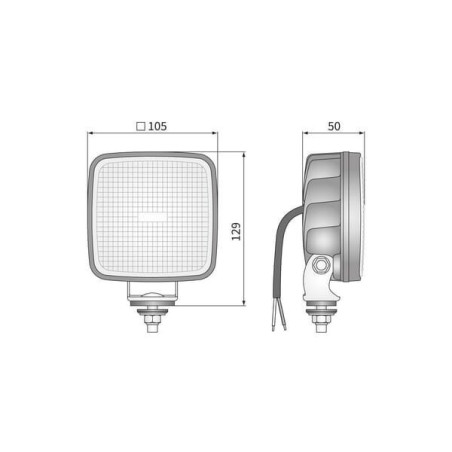 Lampa robocza LED 1600 lm R23 z przełącznikiem