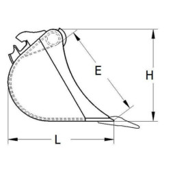 Łyżka skarpowa C/C4 1000mm Klac System