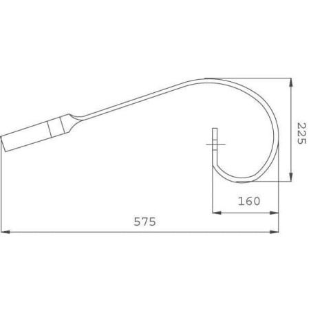 Ząb wleczony, 32x10x575 mm bez redliczki