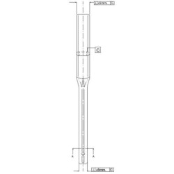 Ząb sprężynowy, 45x12x478 mm bez redliczki