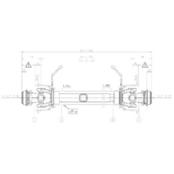 Wał przegubowy S0 L=1210 mm Bondioli&Pavesi