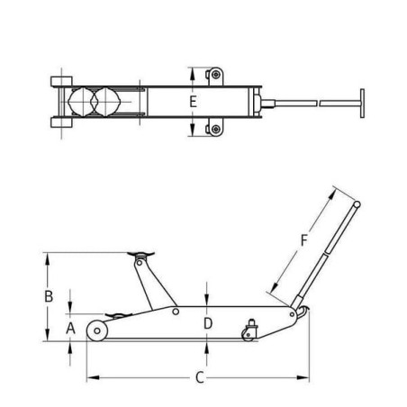 Podnośnik hydrauliczny 5T-C 5 t