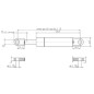 Sprężyna gazowa L485.5 mm 800N Stabilus