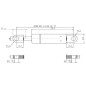 Sprężyna gazowa L320 mm 100N Stabilus