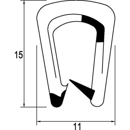 Osłona krawędzi, 20 m