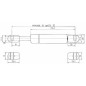 Sprężyna gazowa L276 mm 100N Stabilus