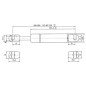 Sprężyna gazowa L390 mm 150N Stabilus