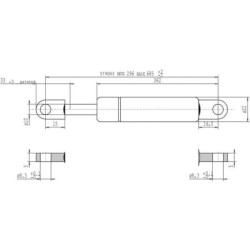 Sprężyna gazowa L685 mm 800N Stabilus