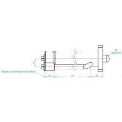 Szybkozłącze cylindra Bagger CW0