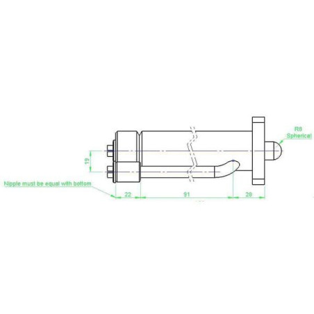 Szybkozłącze cylindra Bagger CW0