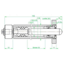 Szybkozłącze cylindra Bagger CW0