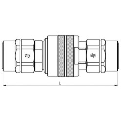 "Szybkozłącze skręcane 3/4"" gwint zew. M30x2 20S - wtyczka"