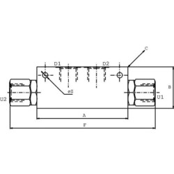 FPD3820L5G Zawór zwrotny sterowany FPD 3/8 20L 5 G