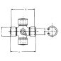 Krzyżak wału, Ø 30x82.4 mm Elbe