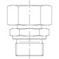 Przyłącze proste z nakrętką M18x1.5 - M18x1.5 12L