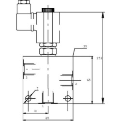 Zawór 3/2 EL 10-C 06 3/8 bez cewki