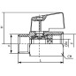 "Zawór kulowy Mini GW/GZ 3/4"" Kramp"