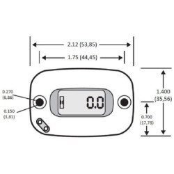 Vibration counter, with transport filter