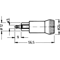 Wtyczka 2-biegunowa 12V 8A