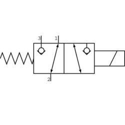 Zawór elektromagnetyczny 3/2 24V 3/8 EL10C