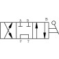 Rozdzielacz obrotowy 4-drogowy, typ A 1/2 BSP