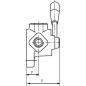 Rozdzielacz obrotowy 3-drożny, typ A 3/4 BSP