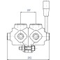 Rozdzielacz obrotowy 6-drogowy, typ B 1/2 BSP