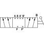 Rozdzielacz obrotowy 6-drogowy, typ B 1/2 BSP