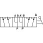 Rozdzielacz obrotowy 6-drogowy, typ B 1/2 BSP